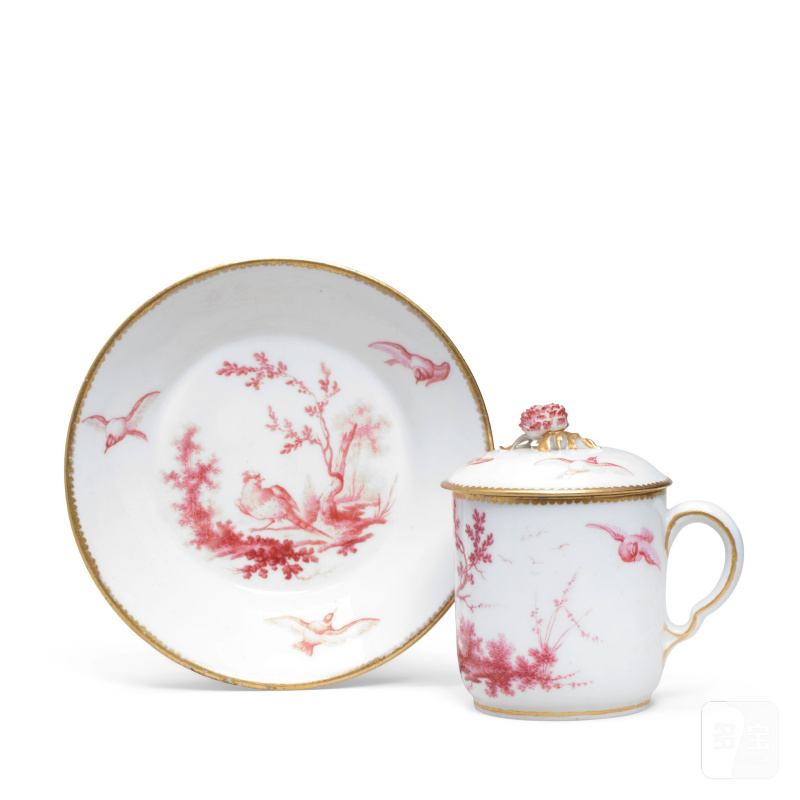 A Vincennes/Sèvres cup, cover and saucer (gobelet couvert et soucoupe, circa 1755-58 - 图4